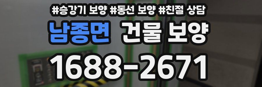 남종면 건물 보양