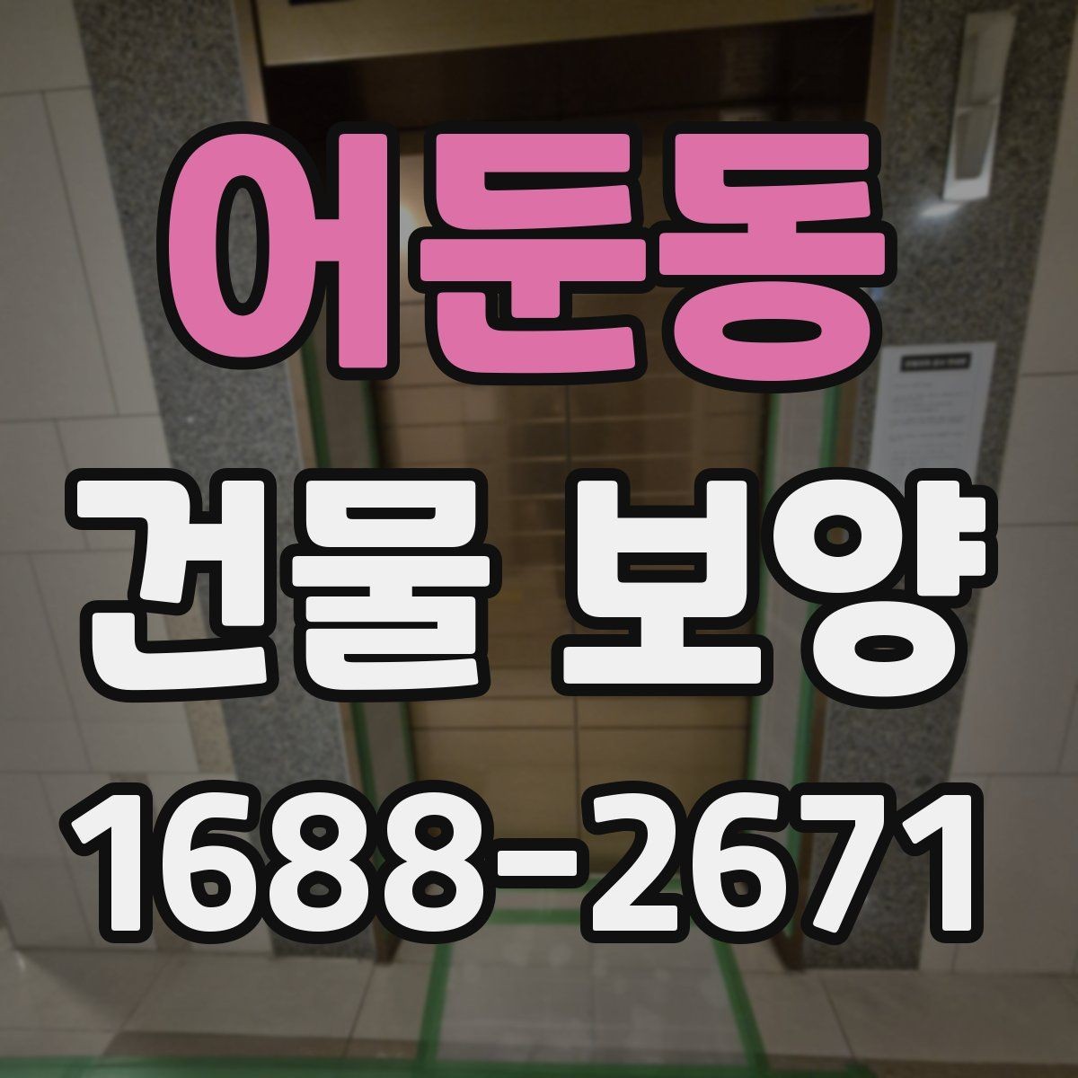 어둔동 건물 보양 현장 특성에 따른 대응 전략