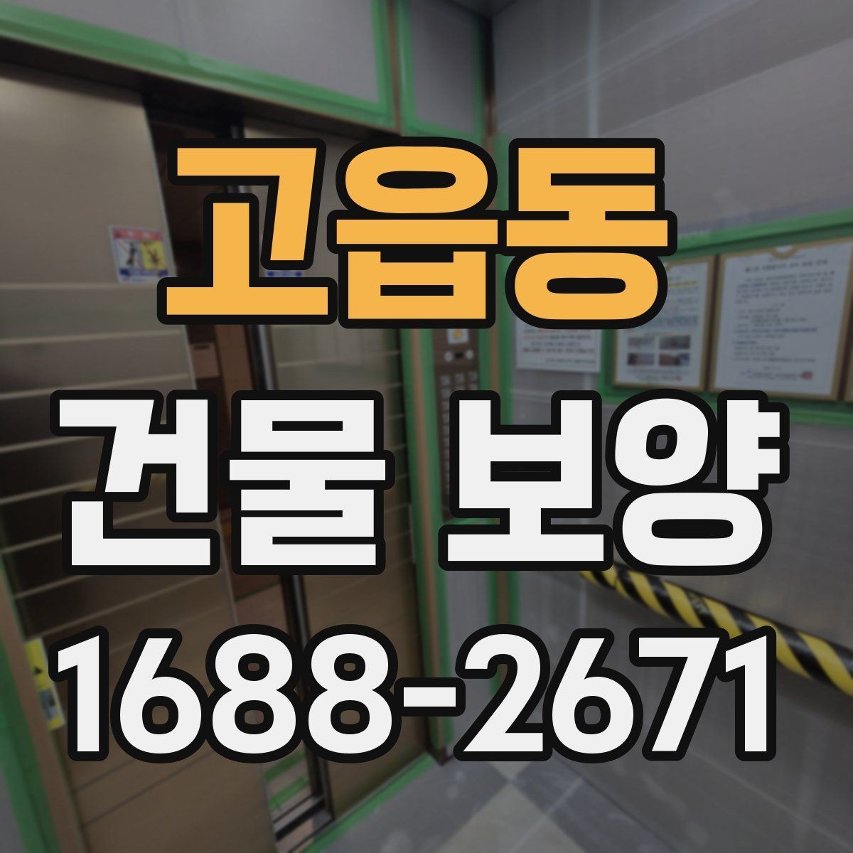 고읍동 건물 보양 자재별 적용 환경을 살펴보기