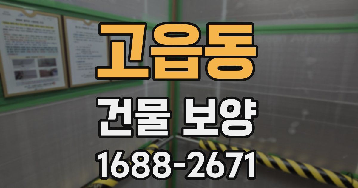 고읍동 건물 보양