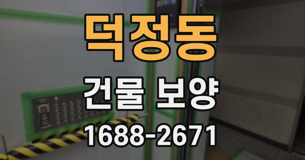 덕정동 건물 보양