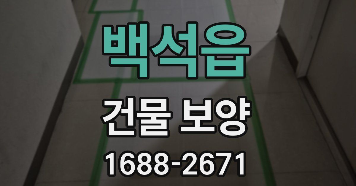백석읍 건물 보양