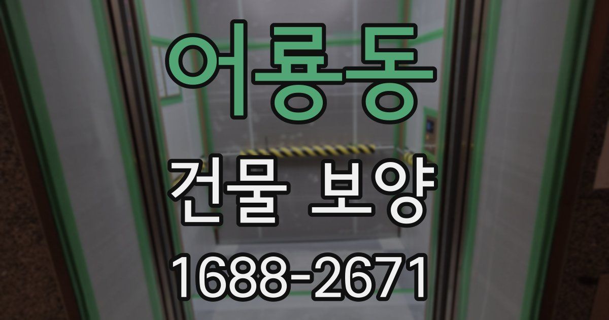 어룡동 건물 보양