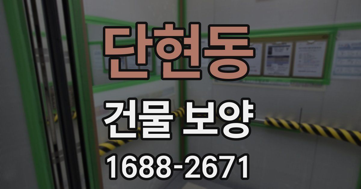 단현동 건물 보양
