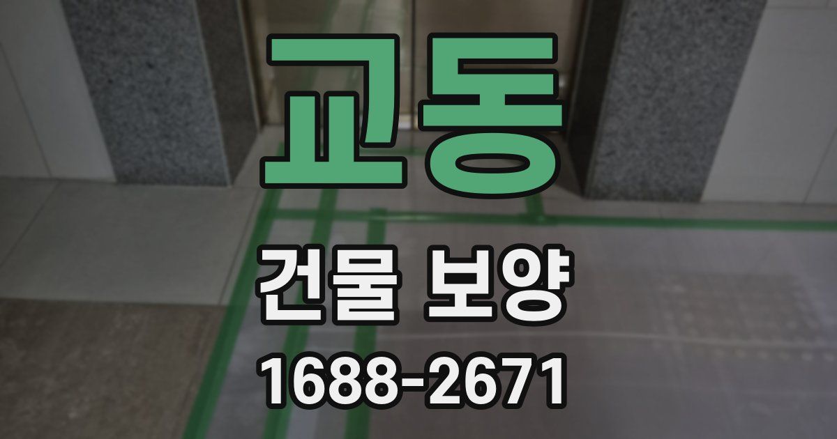 교동 건물 보양