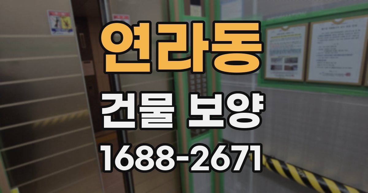 연라동 건물 보양