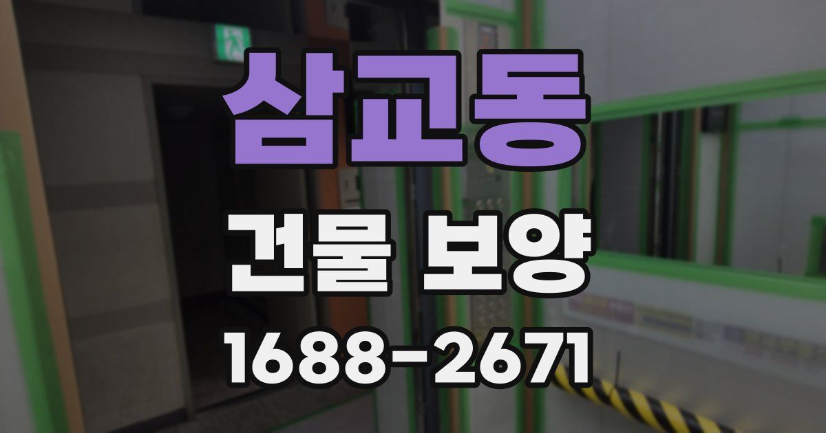 삼교동 건물 보양