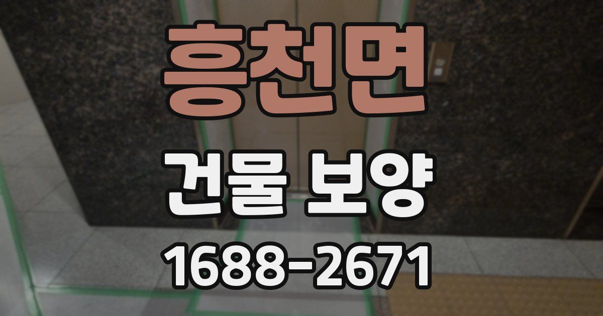 흥천면 건물 보양