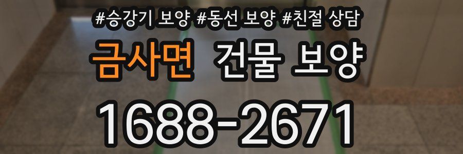 금사면 건물 보양