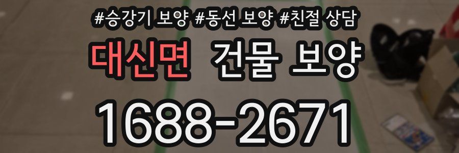 대신면 건물 보양