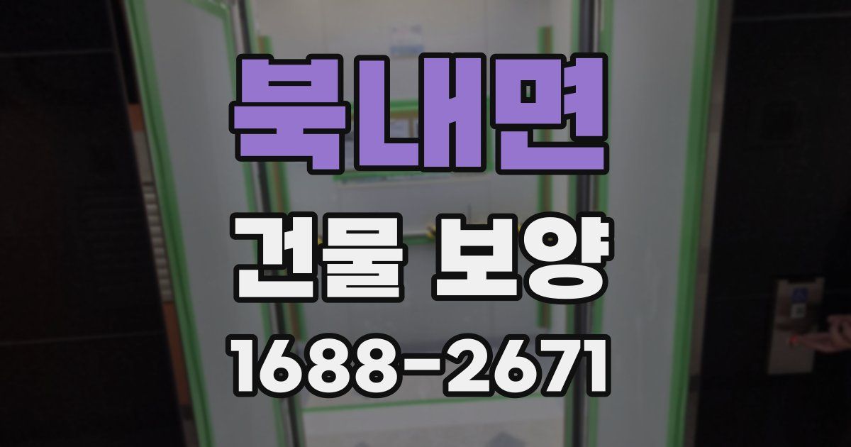 북내면 건물 보양