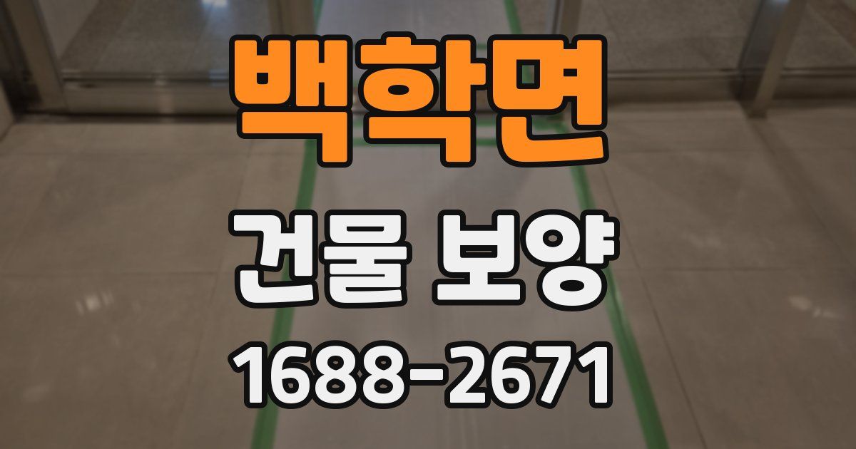 백학면 건물 보양