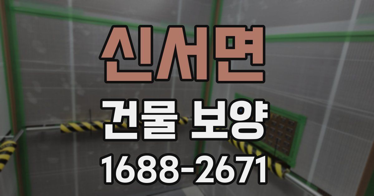 신서면 건물 보양
