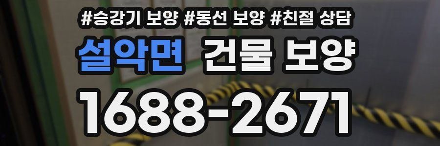 설악면 건물 보양