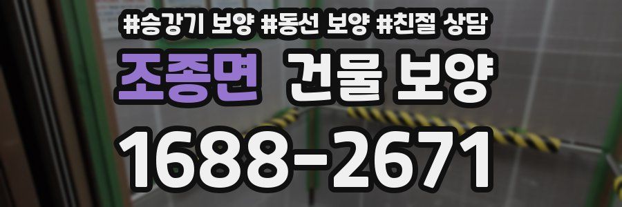 조종면 건물 보양