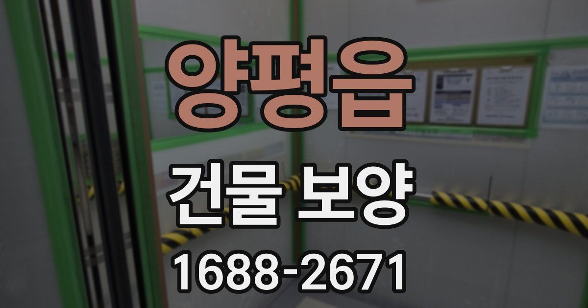 양평읍 건물 보양