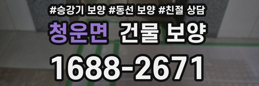 청운면 건물 보양