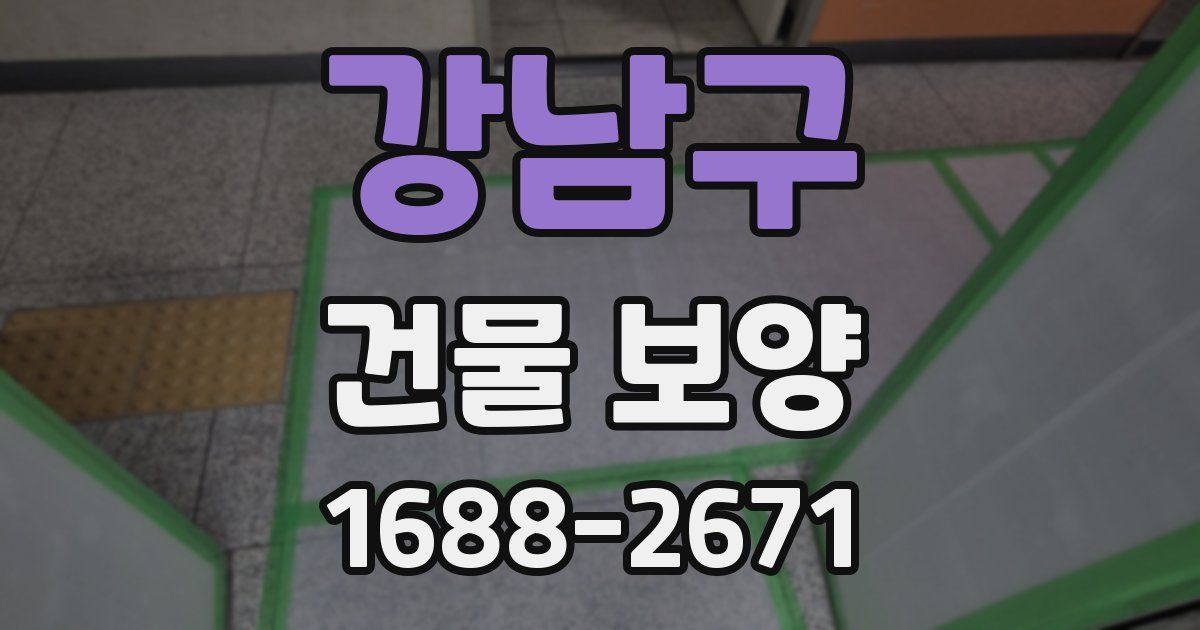 강남구 건물 보양