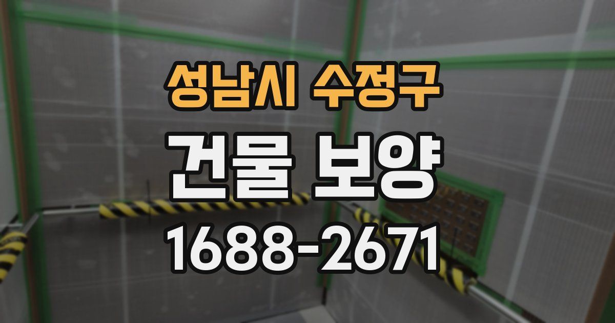 성남시 수정구 건물 보양