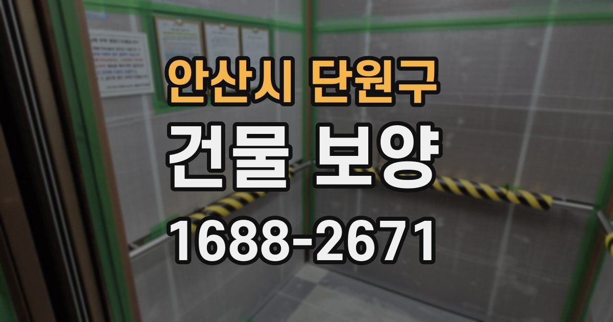 안산시 단원구 건물 보양