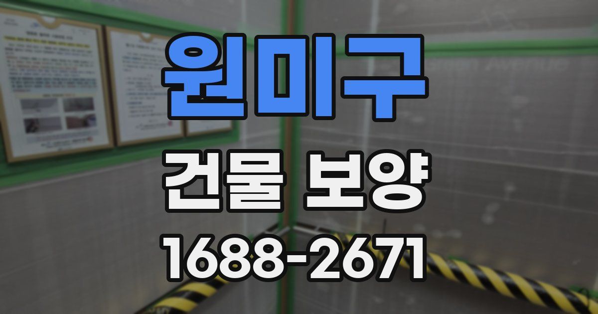 원미구 건물 보양