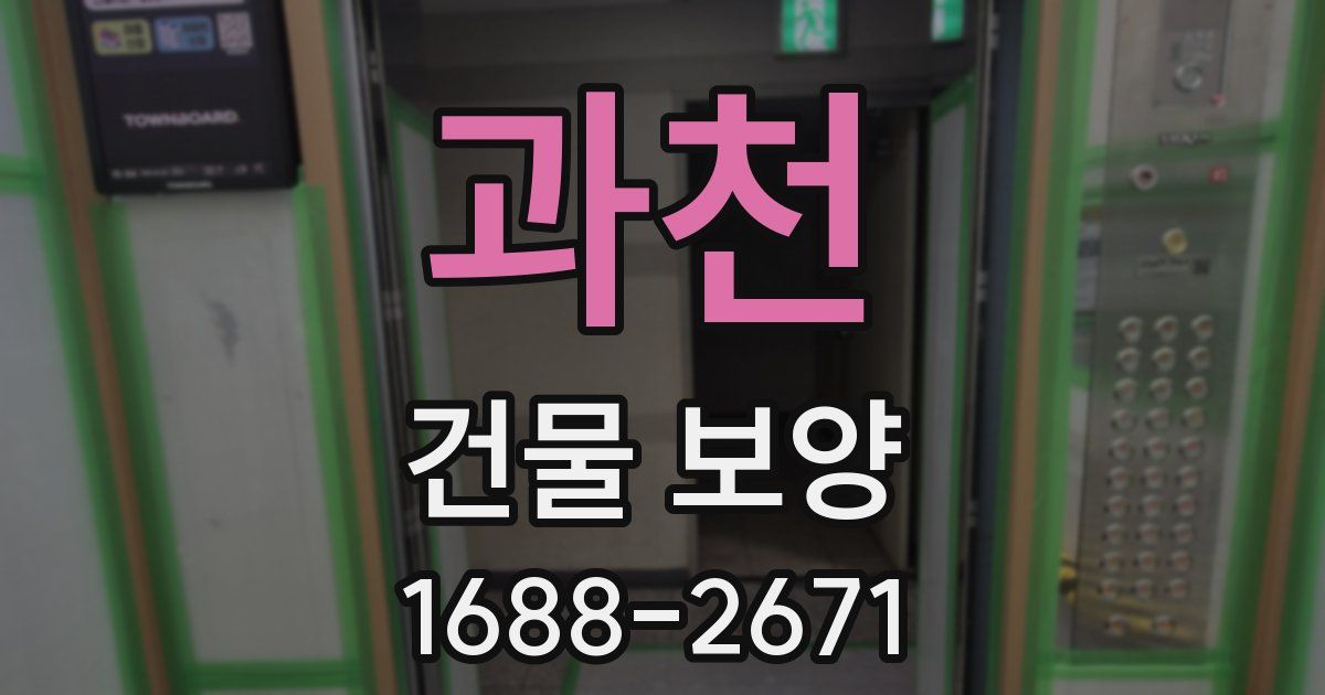 과천 건물 보양
