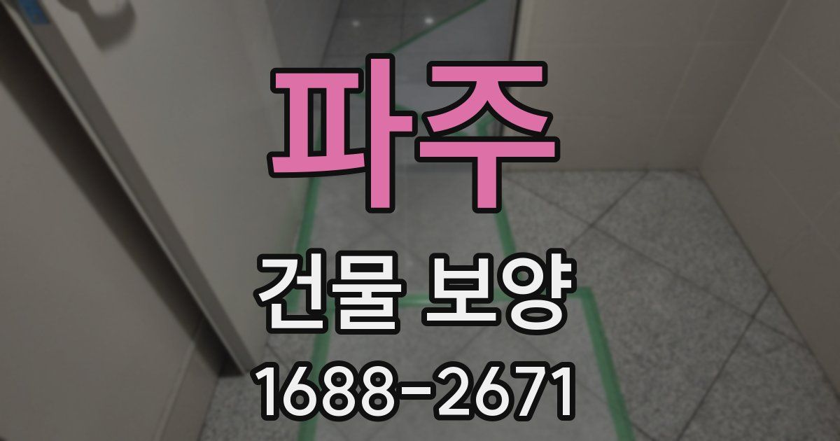 파주 건물 보양