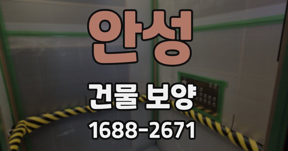 안성 건물 보양