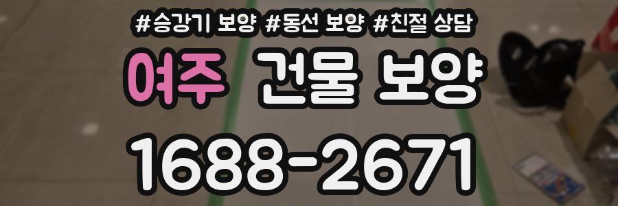 여주 건물 보양