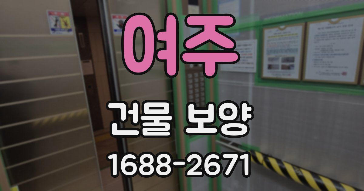 여주 건물 보양