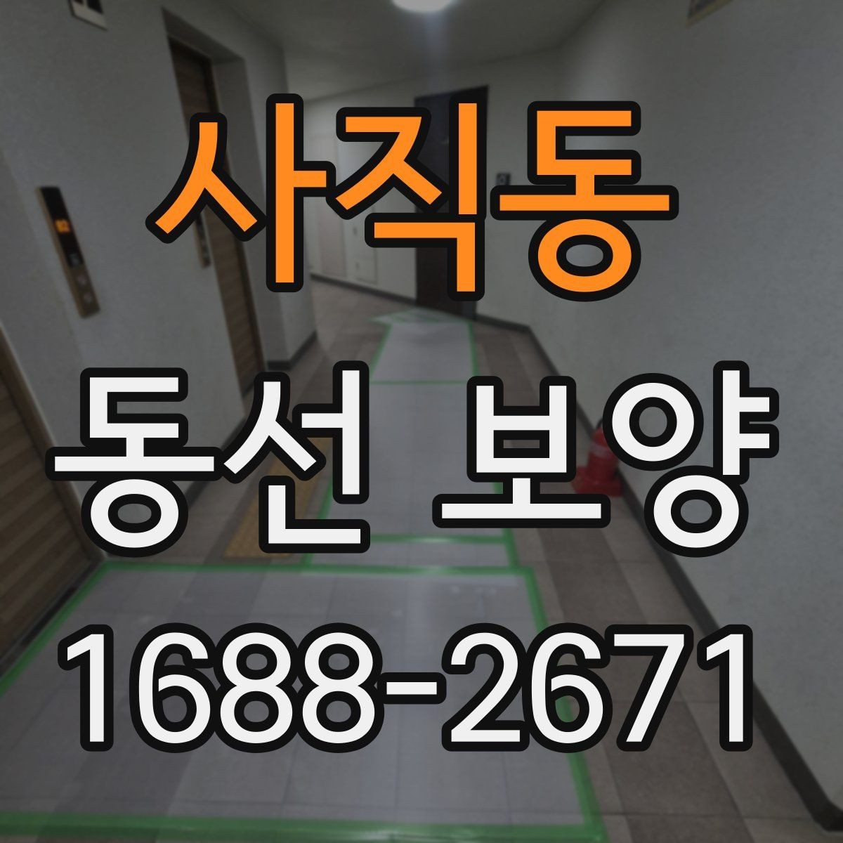사직동 동선 보양 작업이 잘 되는 현장 관리 요령