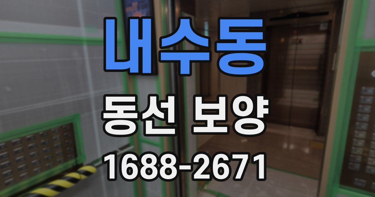 내수동 동선 보양
