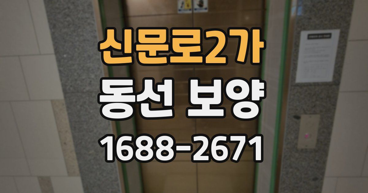 신문로2가 동선 보양