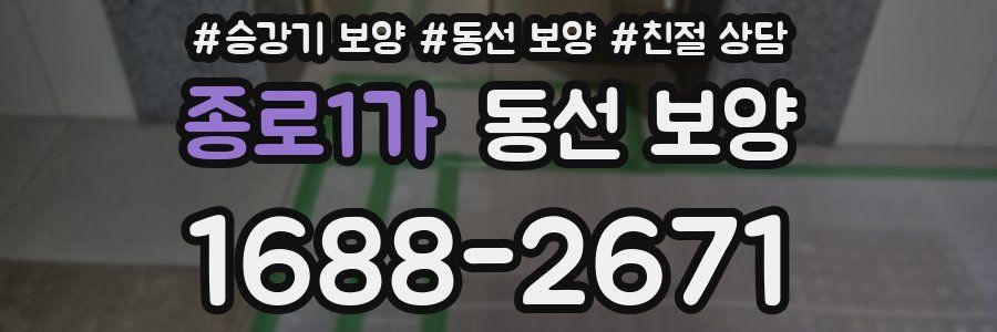 종로1가 동선 보양
