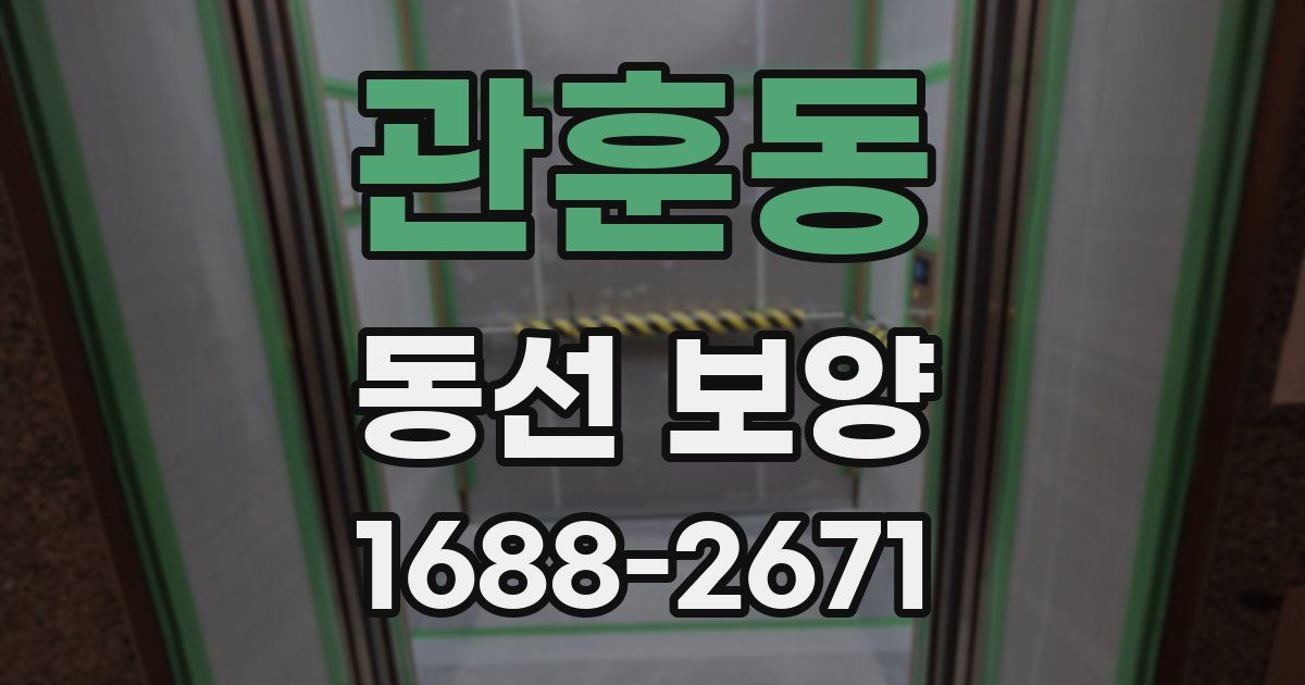 관훈동 동선 보양