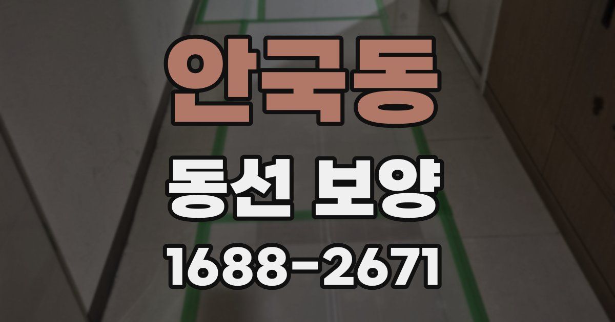 안국동 동선 보양