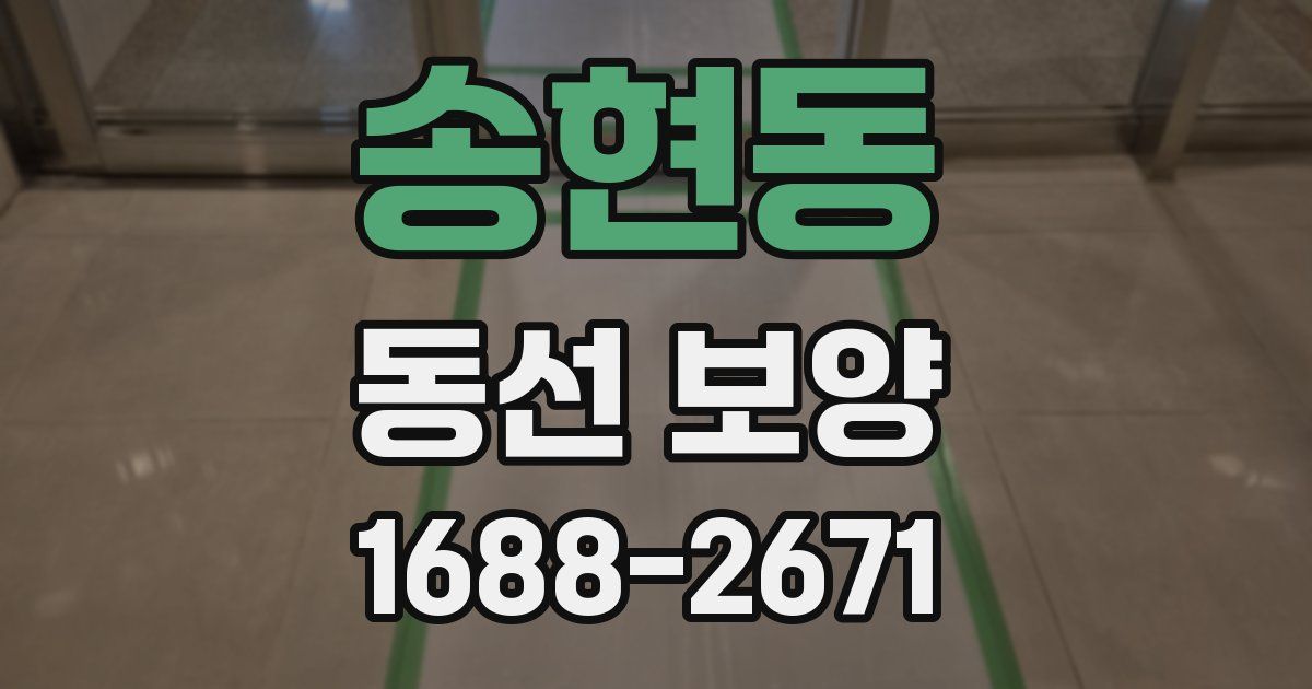 송현동 동선 보양
