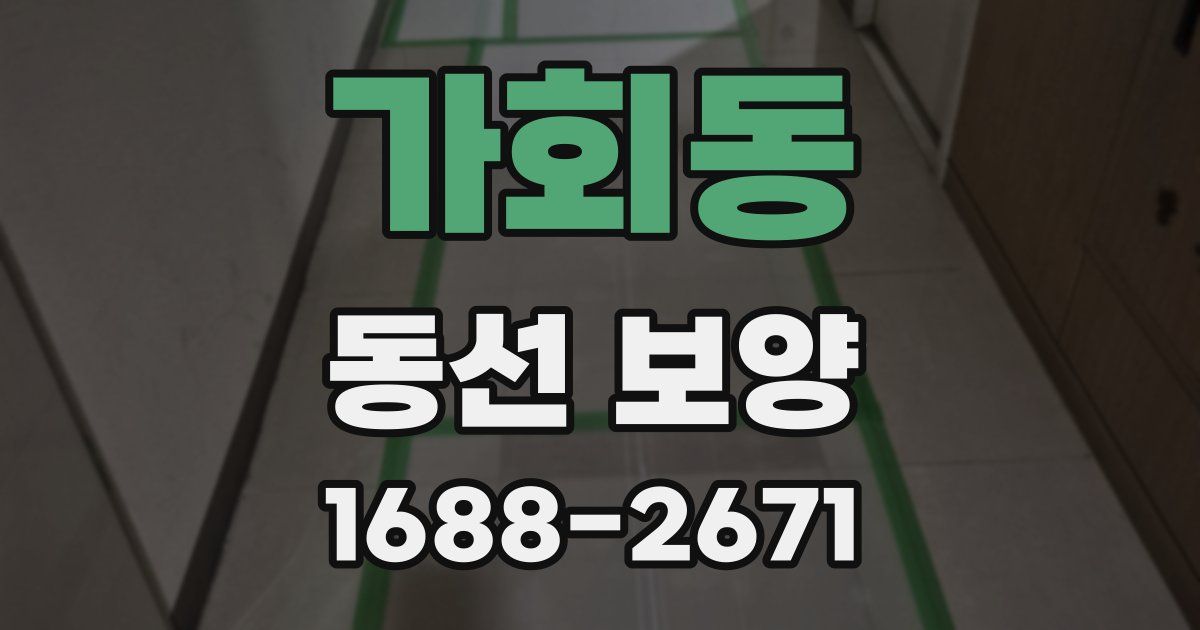 가회동 동선 보양