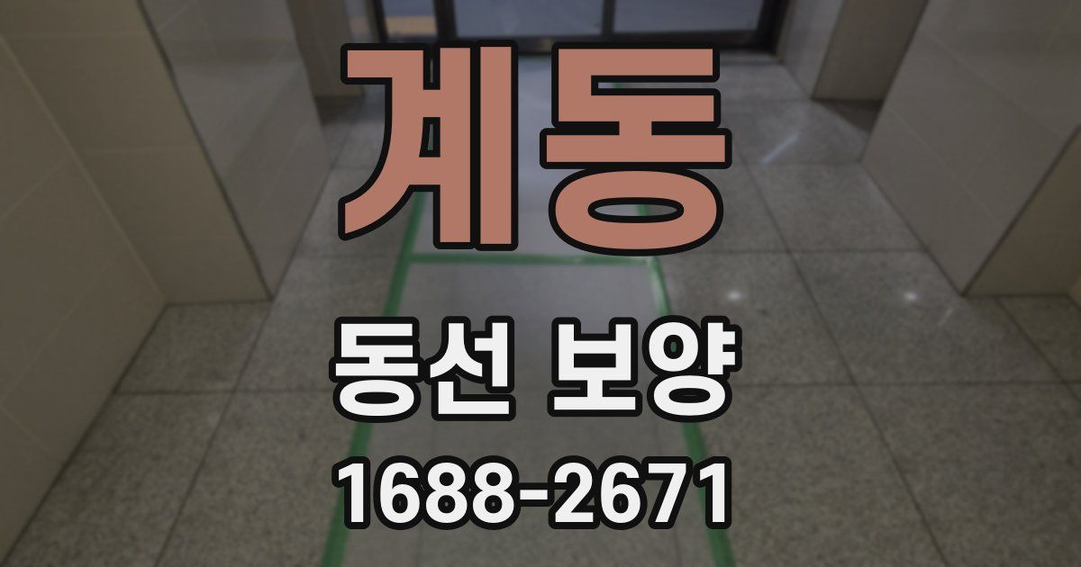 계동 동선 보양