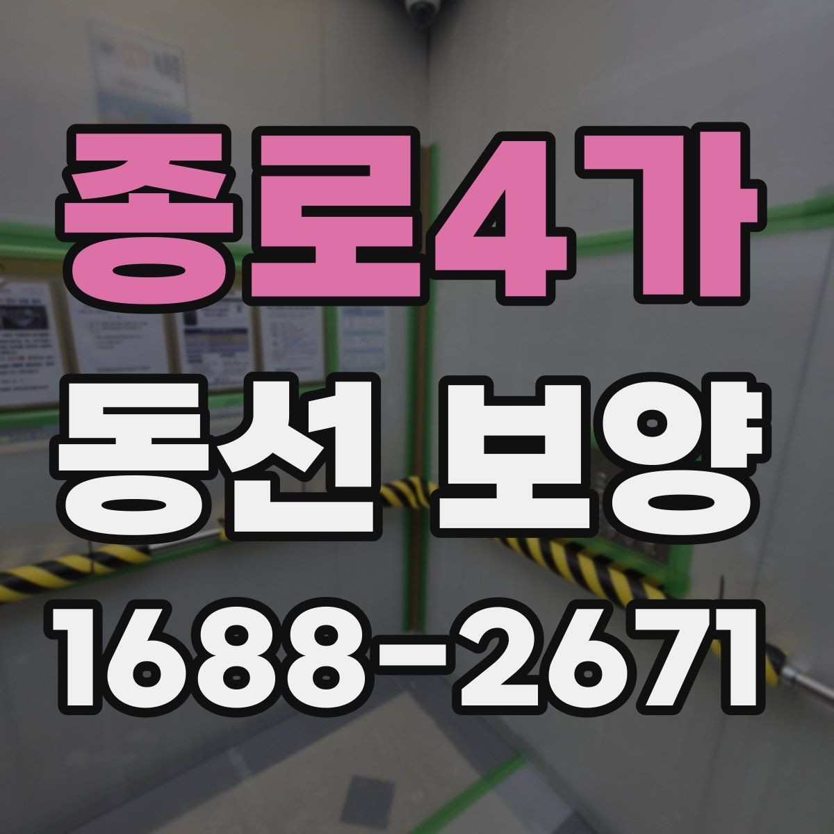 종로4가 동선 보양 현장에서는 어떤 점을 먼저 볼까