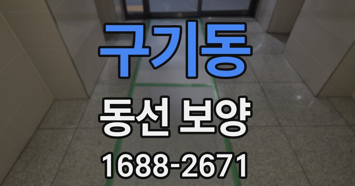 구기동 동선 보양