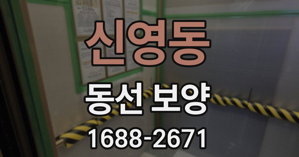 신영동 동선 보양
