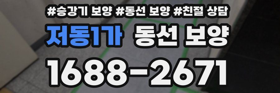저동1가 동선 보양