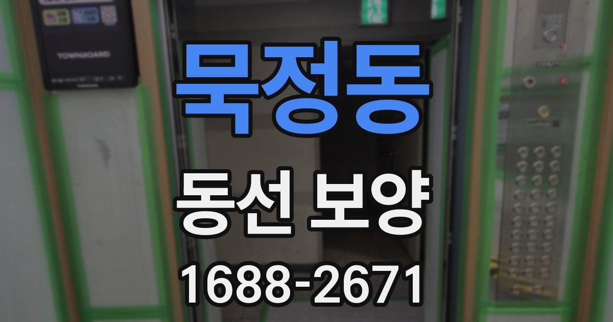 묵정동 동선 보양