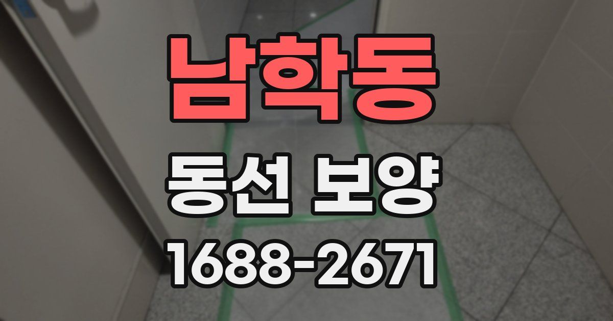 남학동 동선 보양