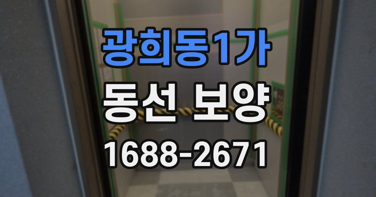 광희동1가 동선 보양