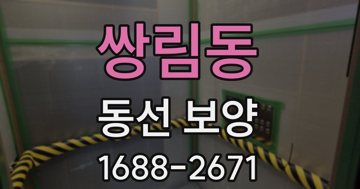 쌍림동 동선 보양