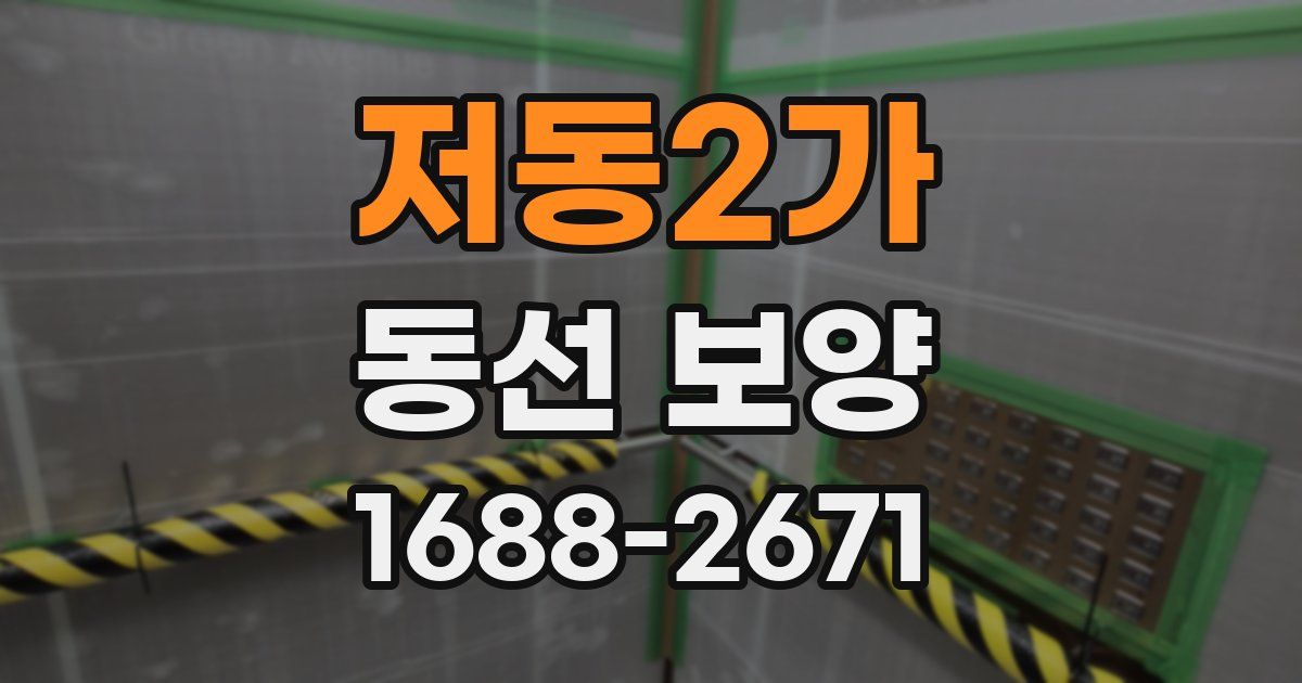 저동2가 동선 보양