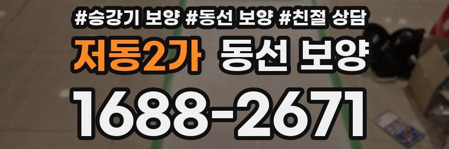 저동2가 동선 보양