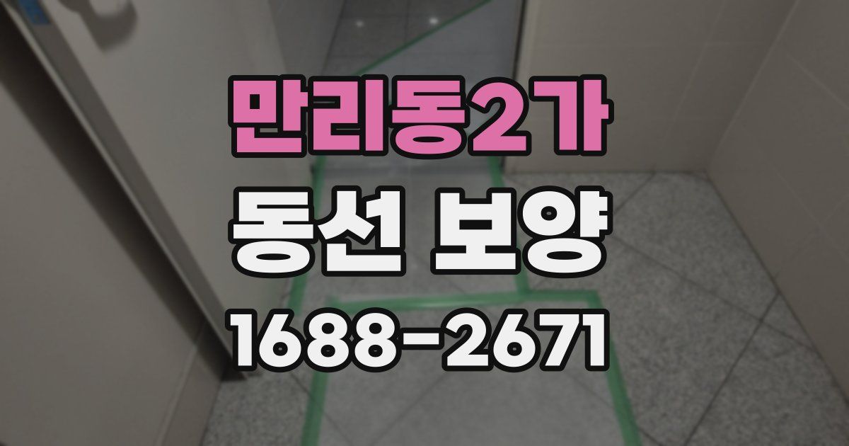 만리동2가 동선 보양